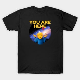 You are here: Milky Way galaxy T-Shirt